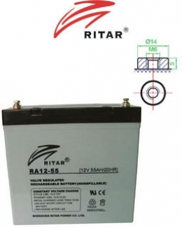 Acumulator tractiune Ritar 12V - 55Ah